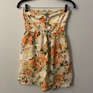 O’Neill Strapless Floral Sundress with Pockets!!